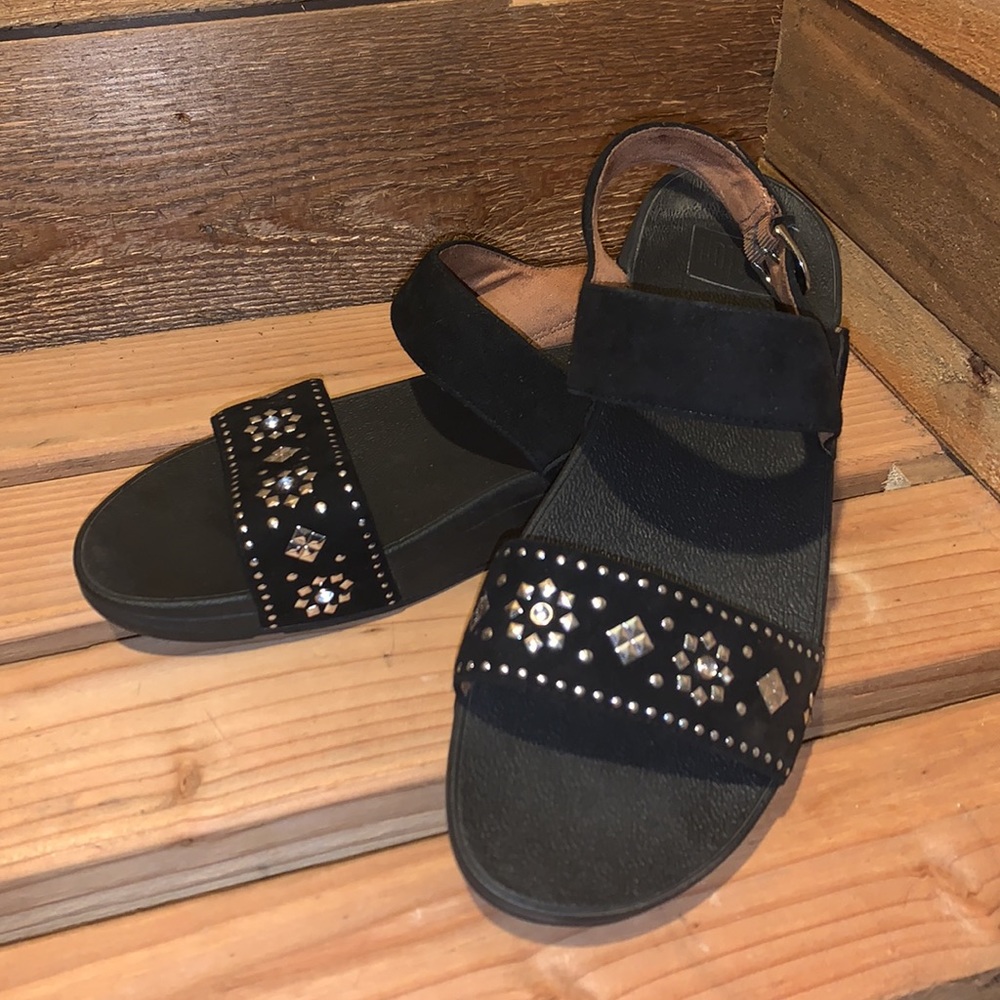 Fit Flop black and silver sandals